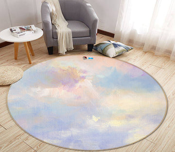 3D Cloud 64117 Round Non Slip Rug Mat