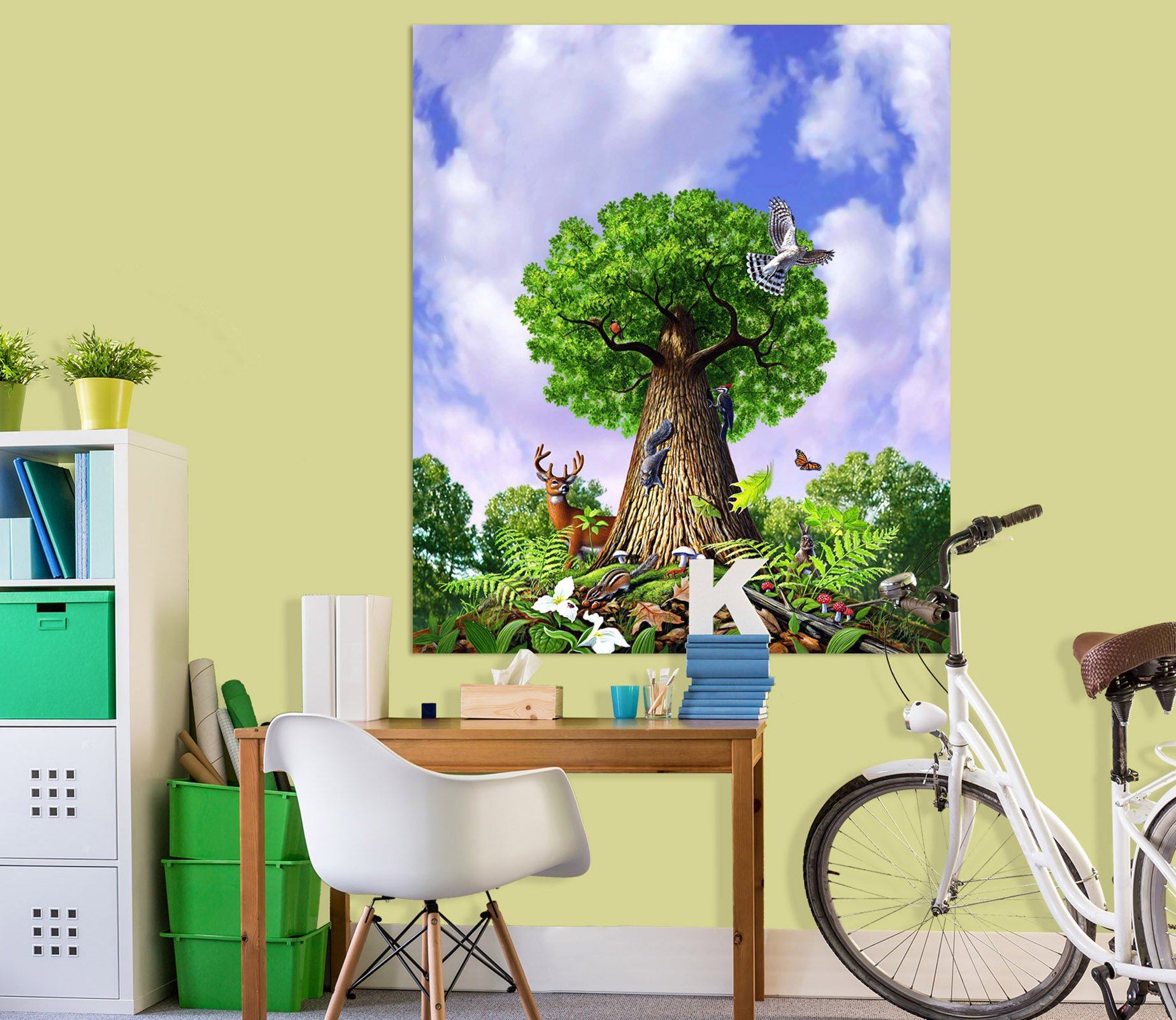 3D Big Tree 036 Jerry LoFaro Wall Sticker Wallpaper AJ Wallpaper 2 
