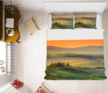 3D Sunset Lawn 053 Marco Carmassi Bedding Bed Pillowcases Quilt