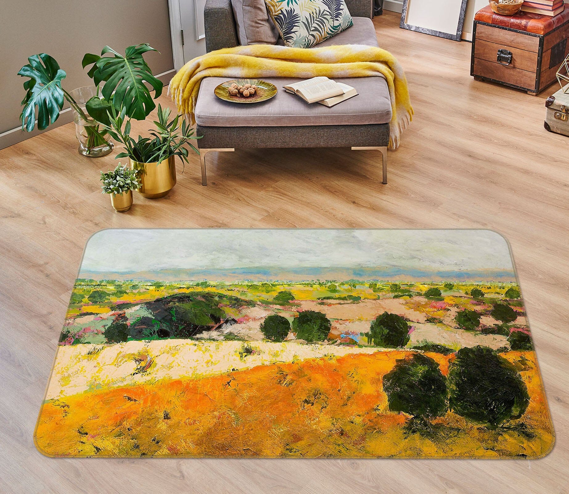 3D Grassland Saplings 1027 Allan P. Friedlander Rug Non Slip Rug Mat Mat AJ Creativity Home 