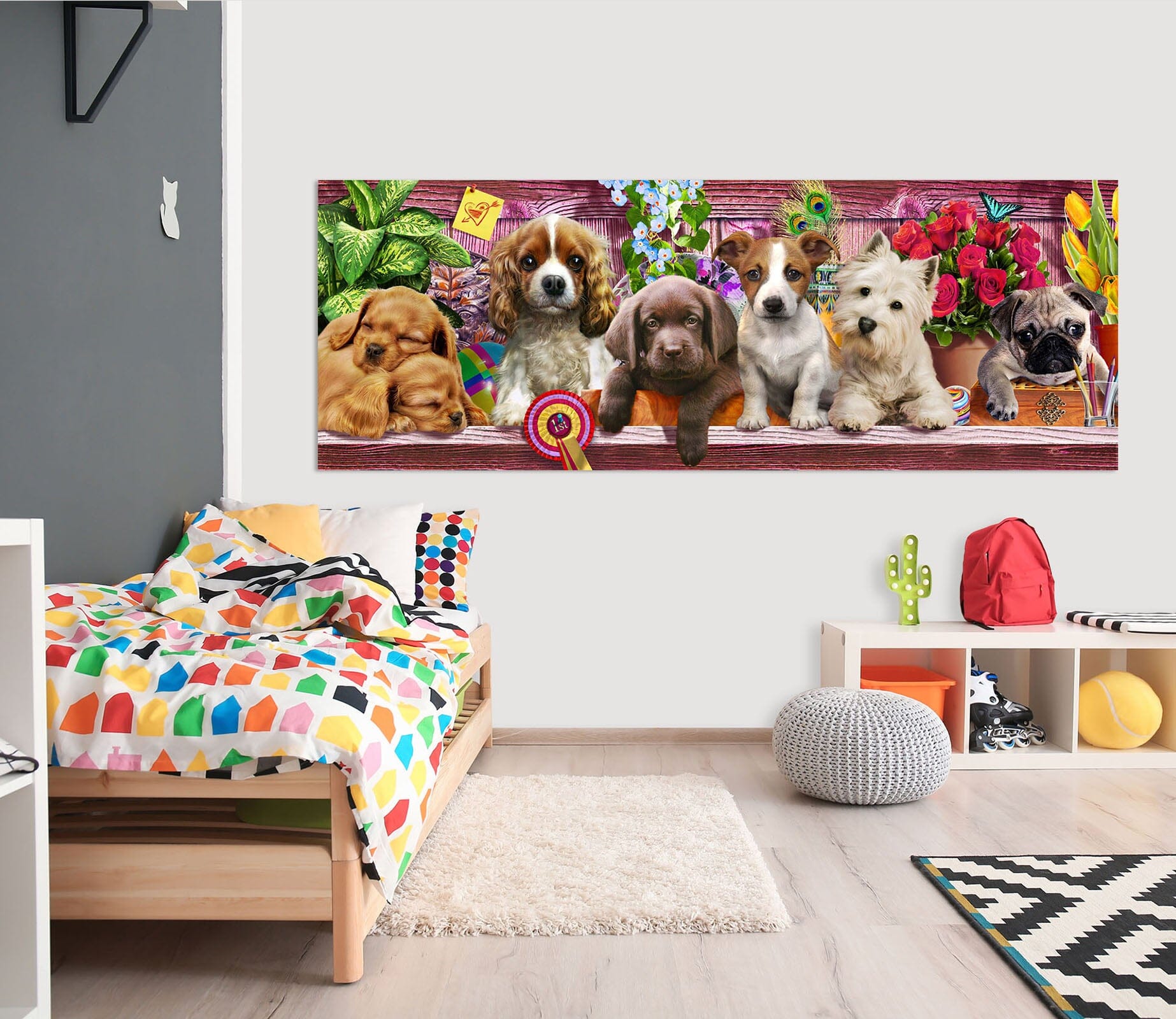3D Cute Dog 006 Adrian Chesterman Wall Sticker Wallpaper AJ Wallpaper 2 