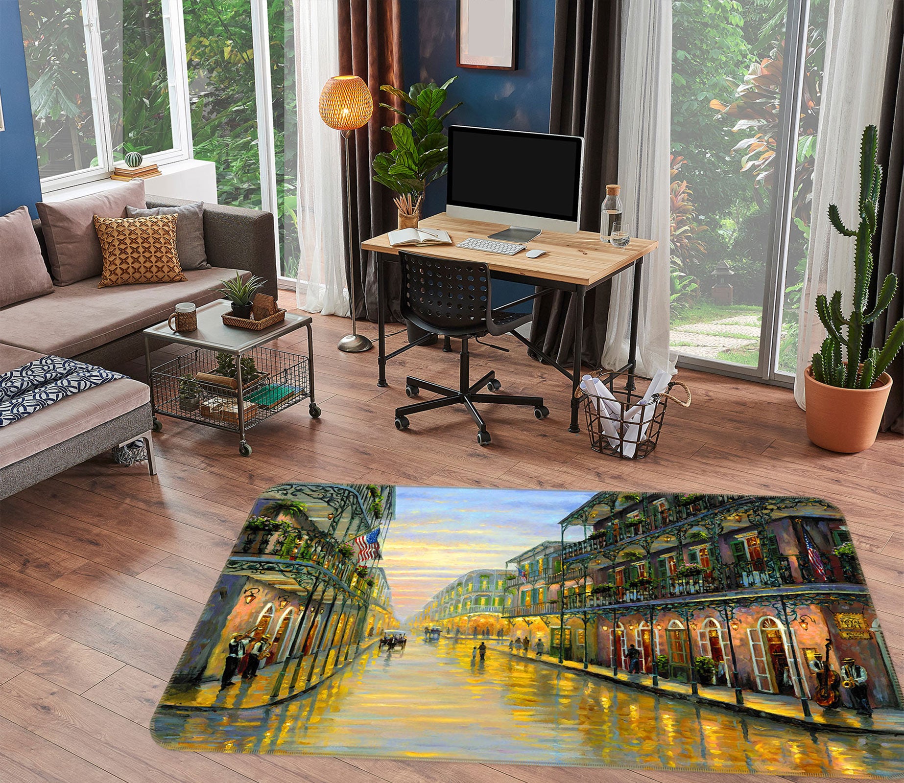 3D Building Construction 75293 Non Slip Rug Mat