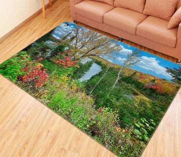 3D Jungle Trees 62051 Kathy Barefield Rug Non Slip Rug Mat
