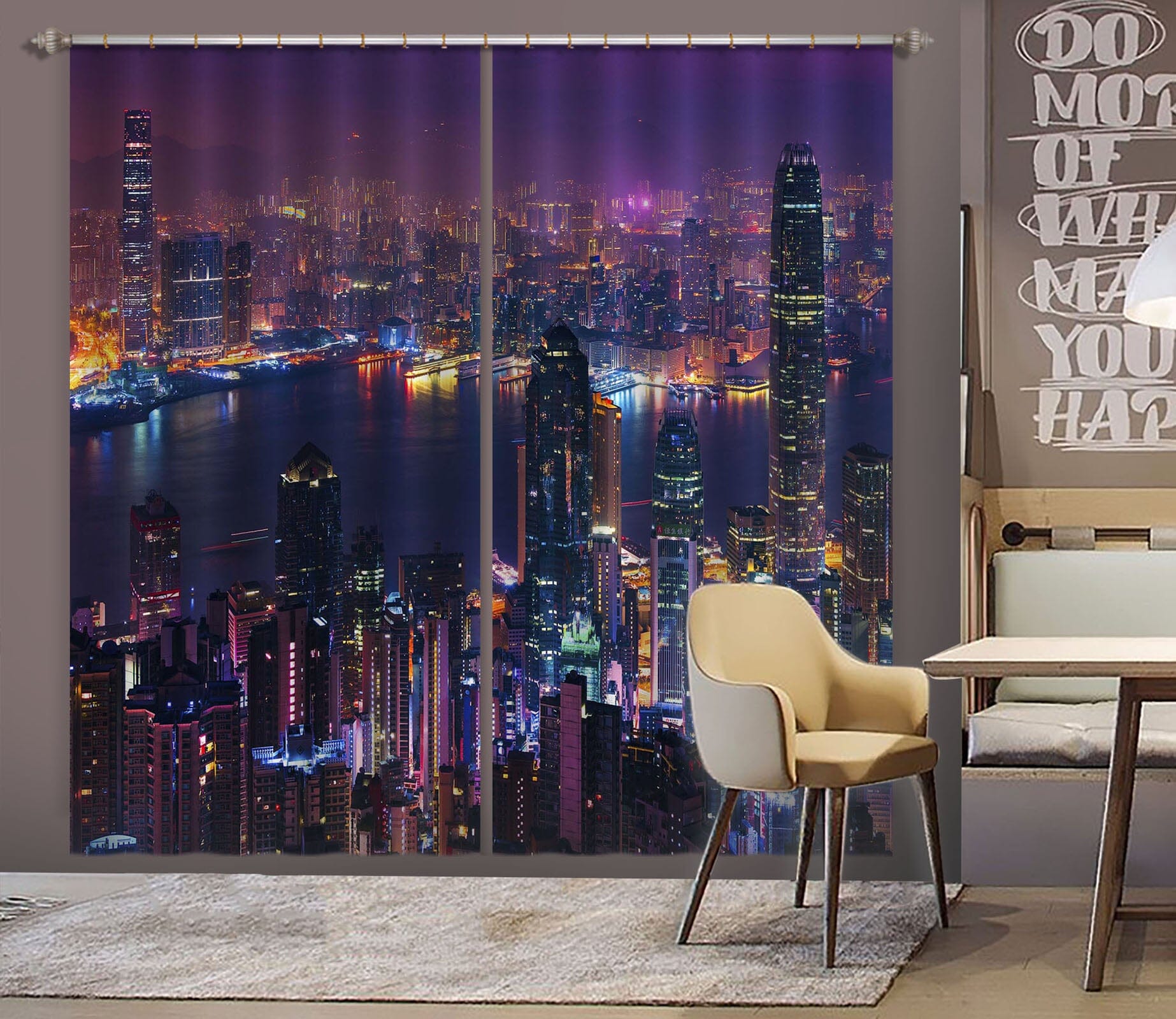 3D City Lights 179 Marco Carmassi Curtain Curtains Drapes Curtains AJ Creativity Home 