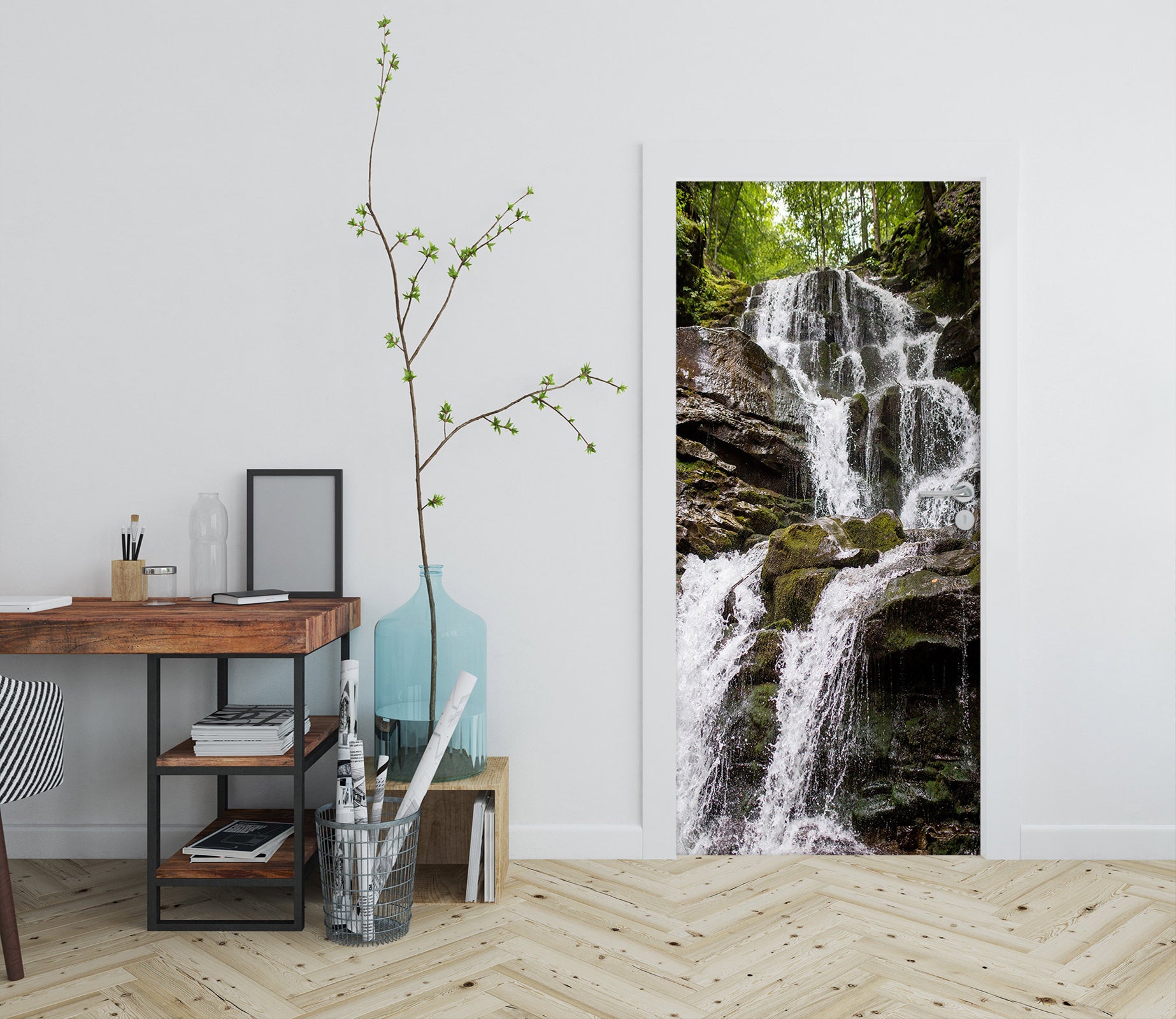 3D Waterfall 24144 Door Mural