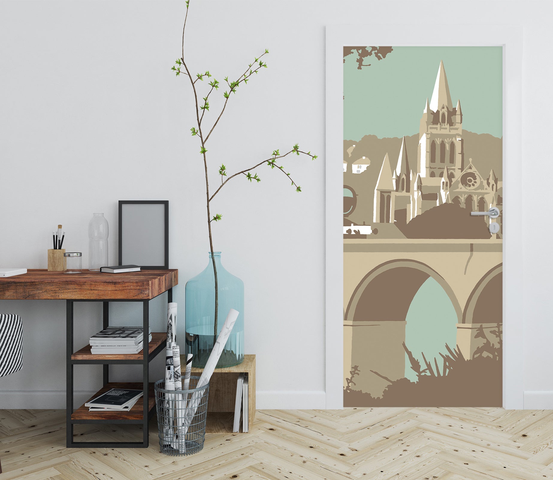 3D Bridge Castle 9290 Steve Read Door Mural