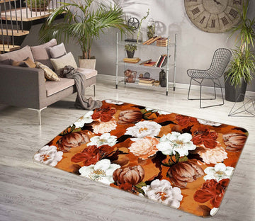 3D Painted Flowers 129 Uta Naumann Rug Non Slip Rug Mat Mat AJ Creativity Home 