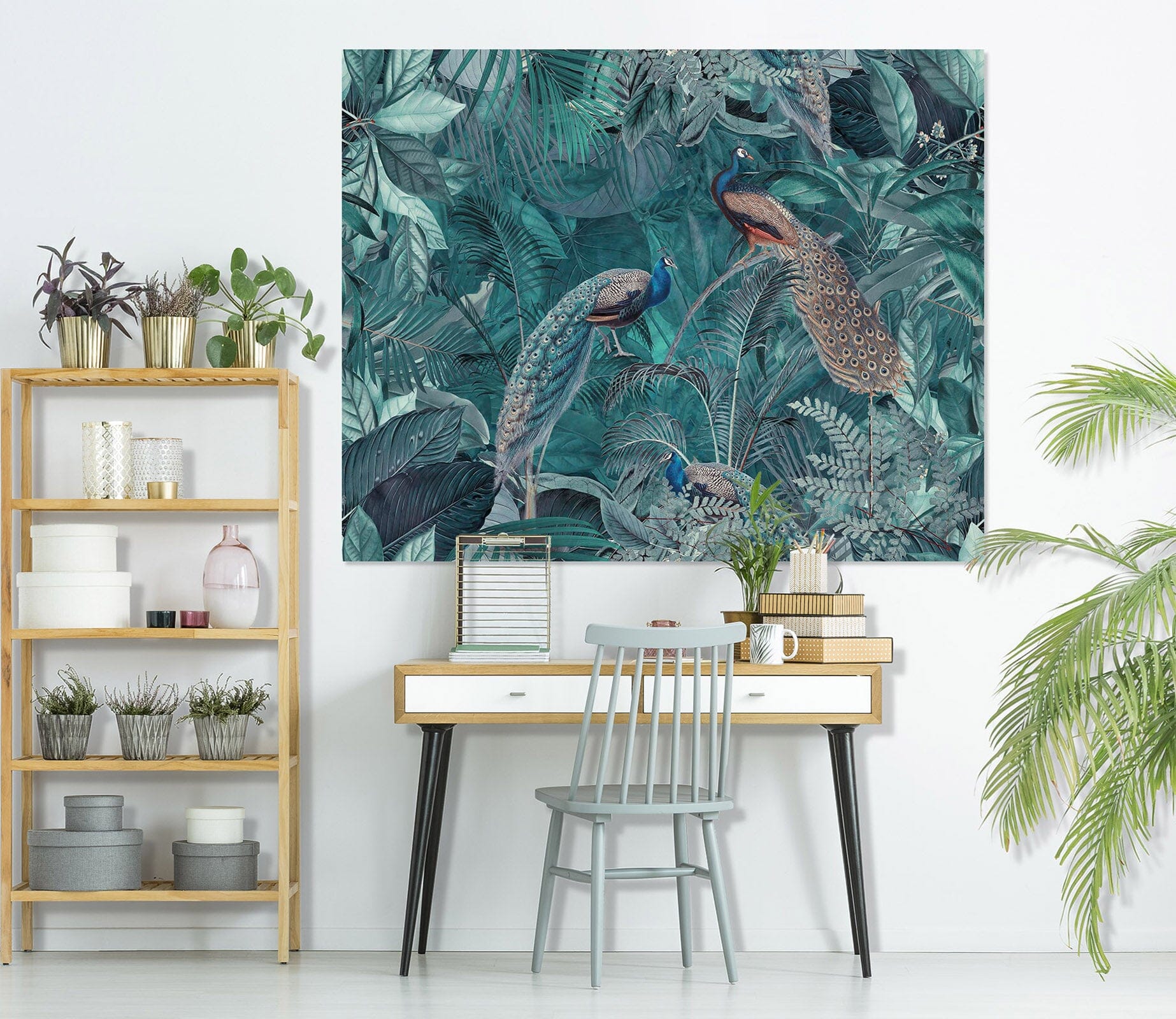 3D Forest Peacock 109 Andrea haase Wall Sticker Wallpaper AJ Wallpaper 2 