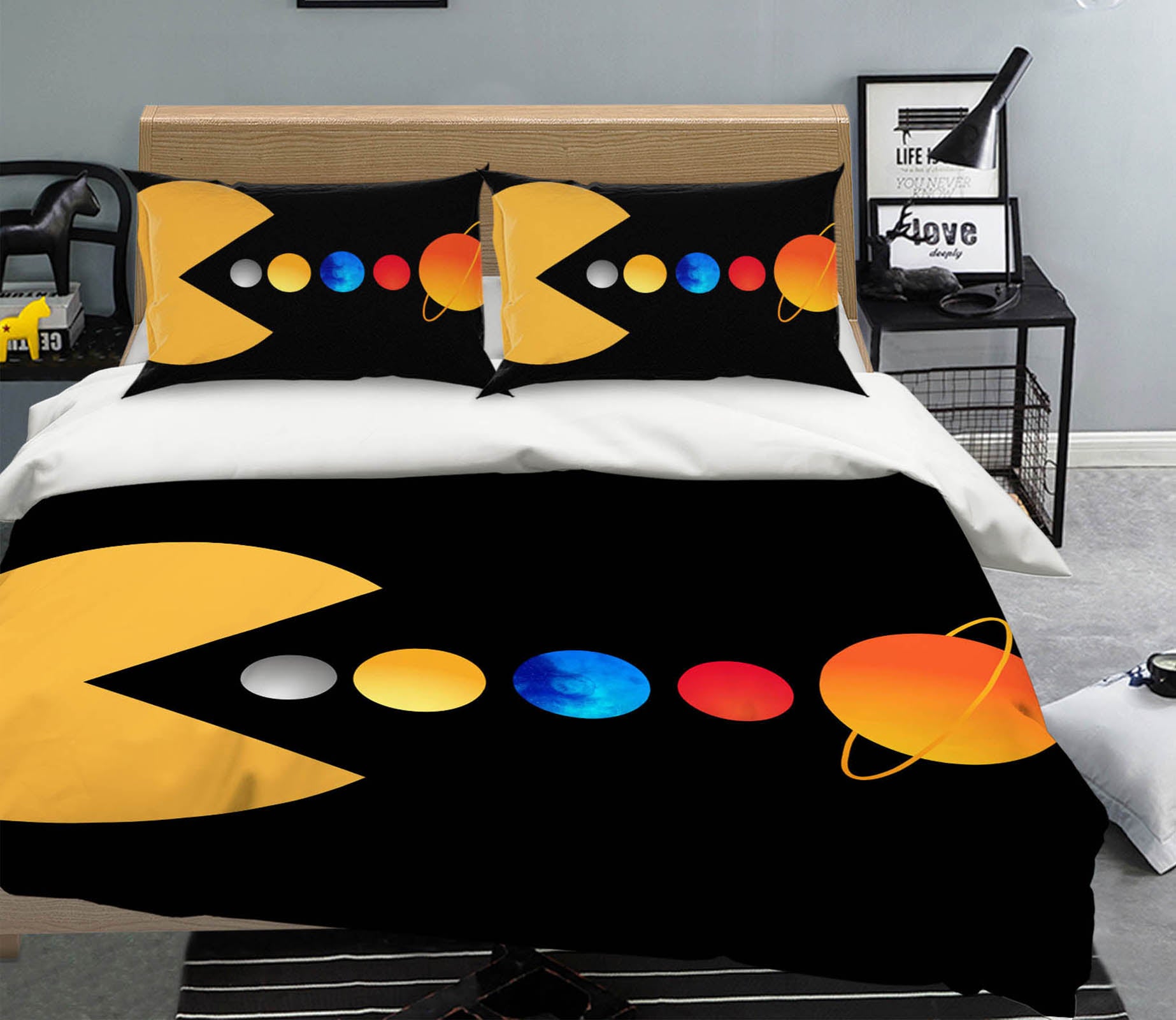 3D Eating Game 245 Boris Draschoff Bedding Bed Pillowcases Quilt