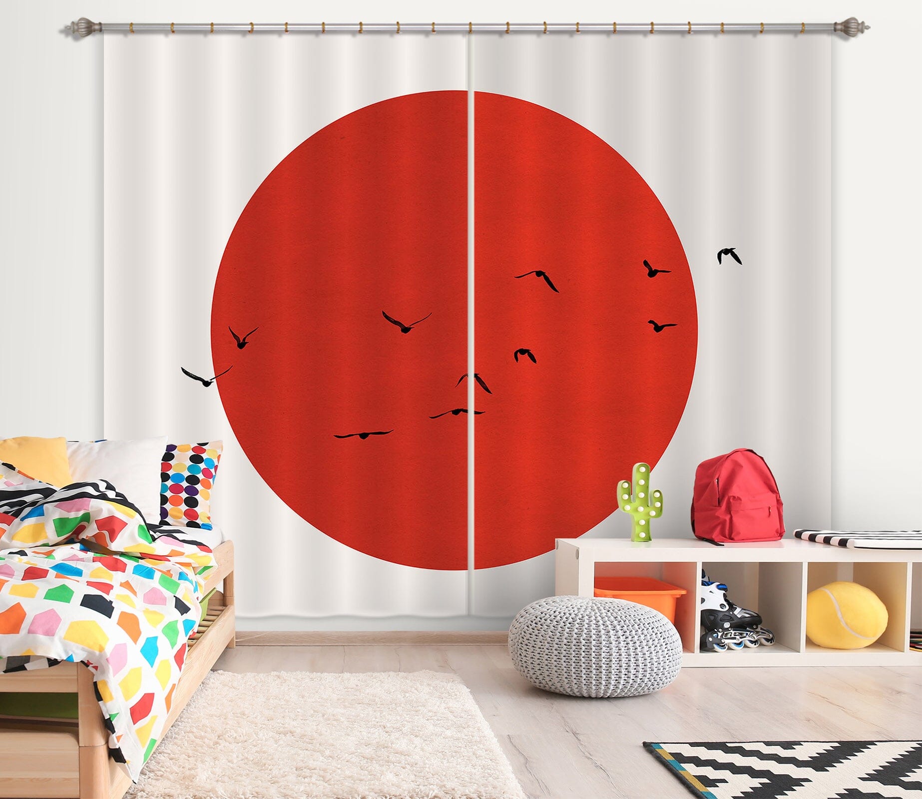3D Winter Gloom 067 Boris Draschoff Curtain Curtains Drapes Curtains AJ Creativity Home 