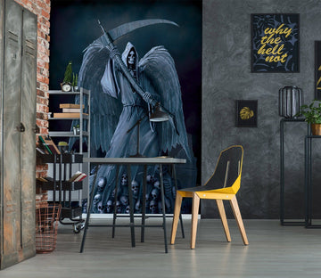 3D Black Angel 1506 Wall Murals Exclusive Designer Vincent Wallpaper AJ Wallpaper 2 