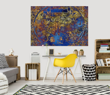 3D Blue Globe 281 World Map Wall Sticker Wallpaper AJ Wallpaper 2 