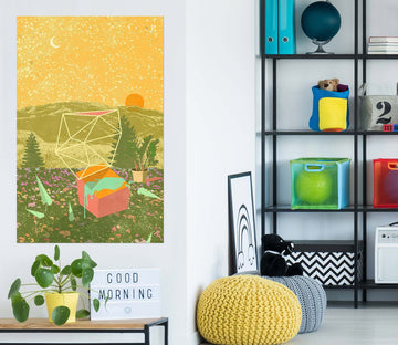 3D Sunny Garden 015 Showdeer Wall Sticker Wallpaper AJ Wallpaper 2 