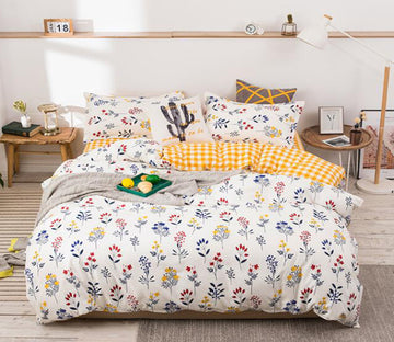 3D Floral Pattern 12196 Bed Pillowcases Quilt
