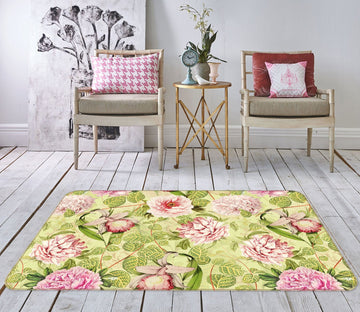 3D Pink Spring 175 Uta Naumann Rug Non Slip Rug Mat Mat AJ Creativity Home 
