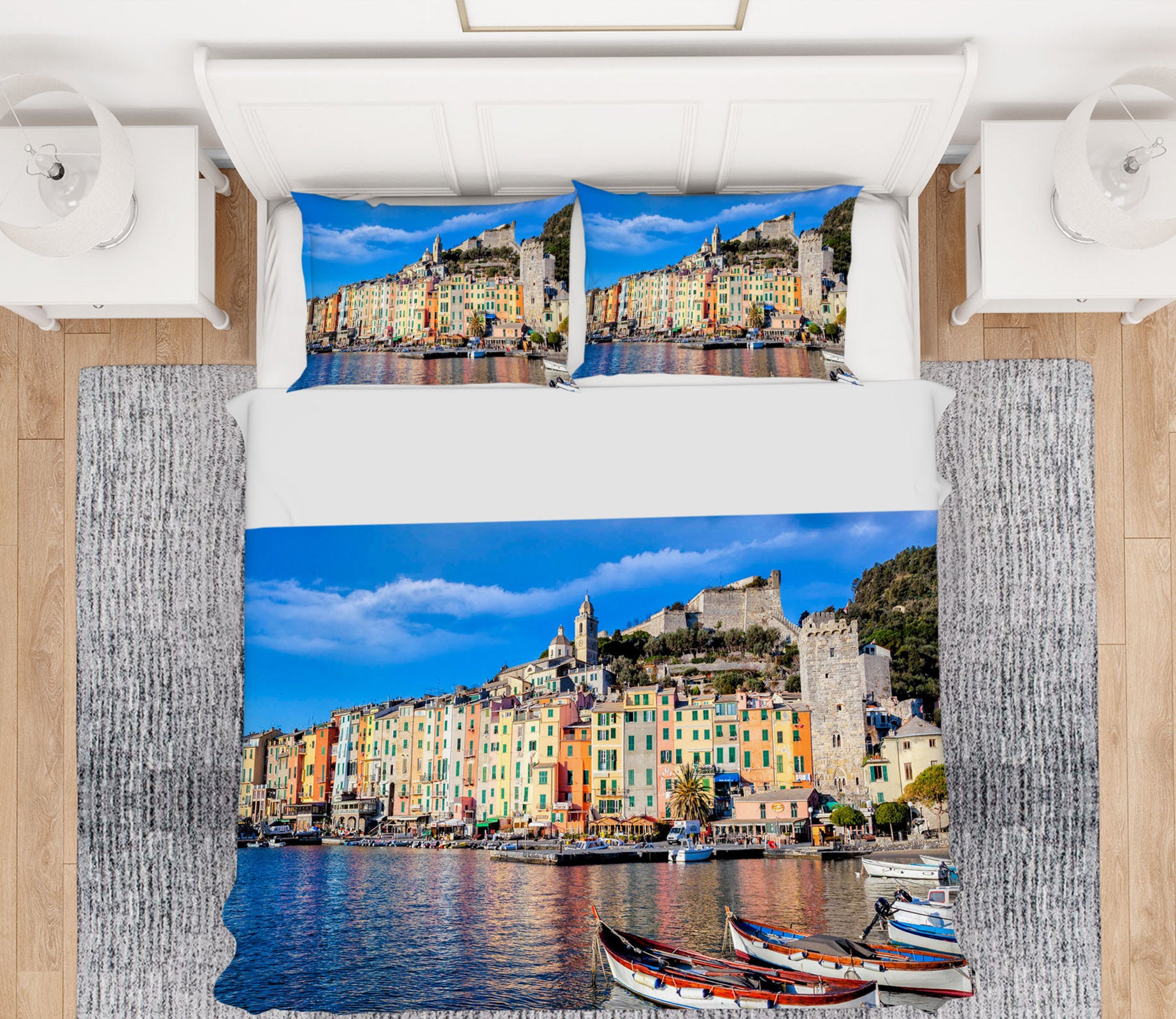 3D Venice Boat 110 Marco Carmassi Bedding Bed Pillowcases Quilt