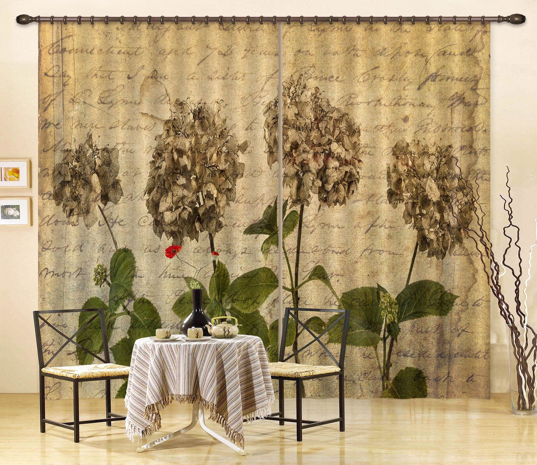 3D Dusk Flower 225 Assaf Frank Curtain Curtains Drapes Curtains AJ Creativity Home 