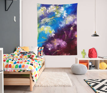 3D Purple Blue 3705 Skromova Marina Tapestry Hanging Cloth Hang