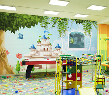 3D Castle Trees 1420 Indoor Play Centres Wall Murals