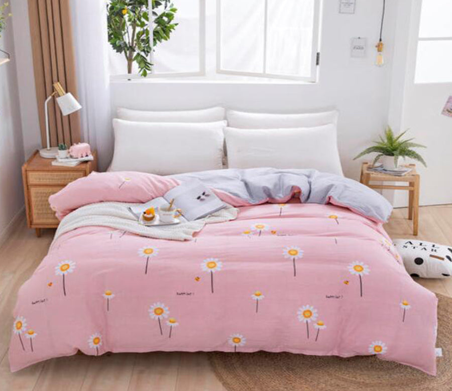 3D Little Yellow Flower 2070 Bed Pillowcases Quilt