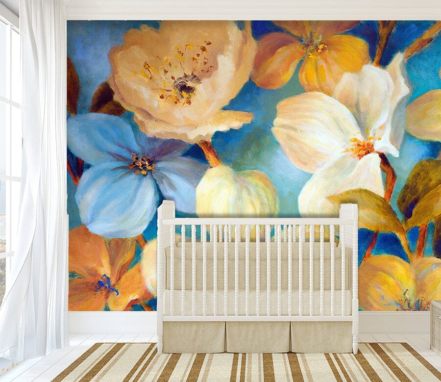 3D Colored Flowers 1019 Wall Murals Wallpaper AJ Wallpaper 2 