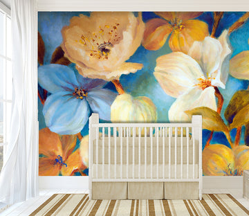 3D Colored Flowers 1019 Wall Murals