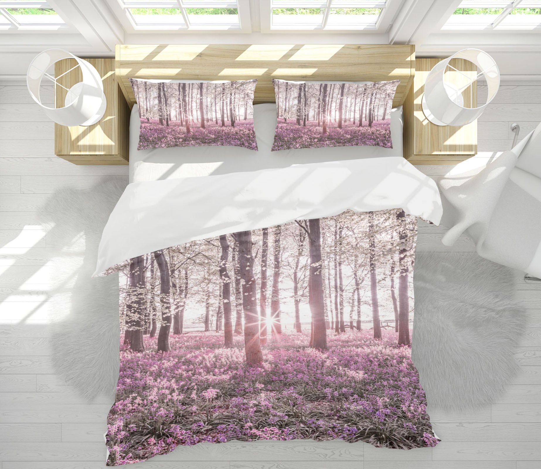 3D Flower Bush Forest 85137 Assaf Frank Bedding Bed Pillowcases Quilt