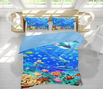 3D Beautiful Seabed 2113 Adrian Chesterman Bedding Bed Pillowcases Quilt Quiet Covers AJ Creativity Home 