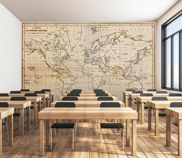 3D World Line 2032 World Map Wall Murals Wallpaper AJ Wallpaper 2 