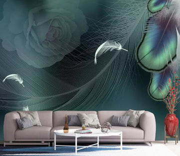 3D Peacock Feather WC1471 Wall Murals