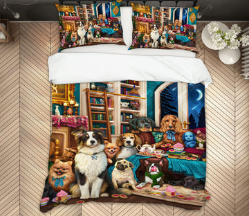3D Pet Party 8838 Brigid Ashwood Bedding Bed Pillowcases Quilt Cover Duvet Cover