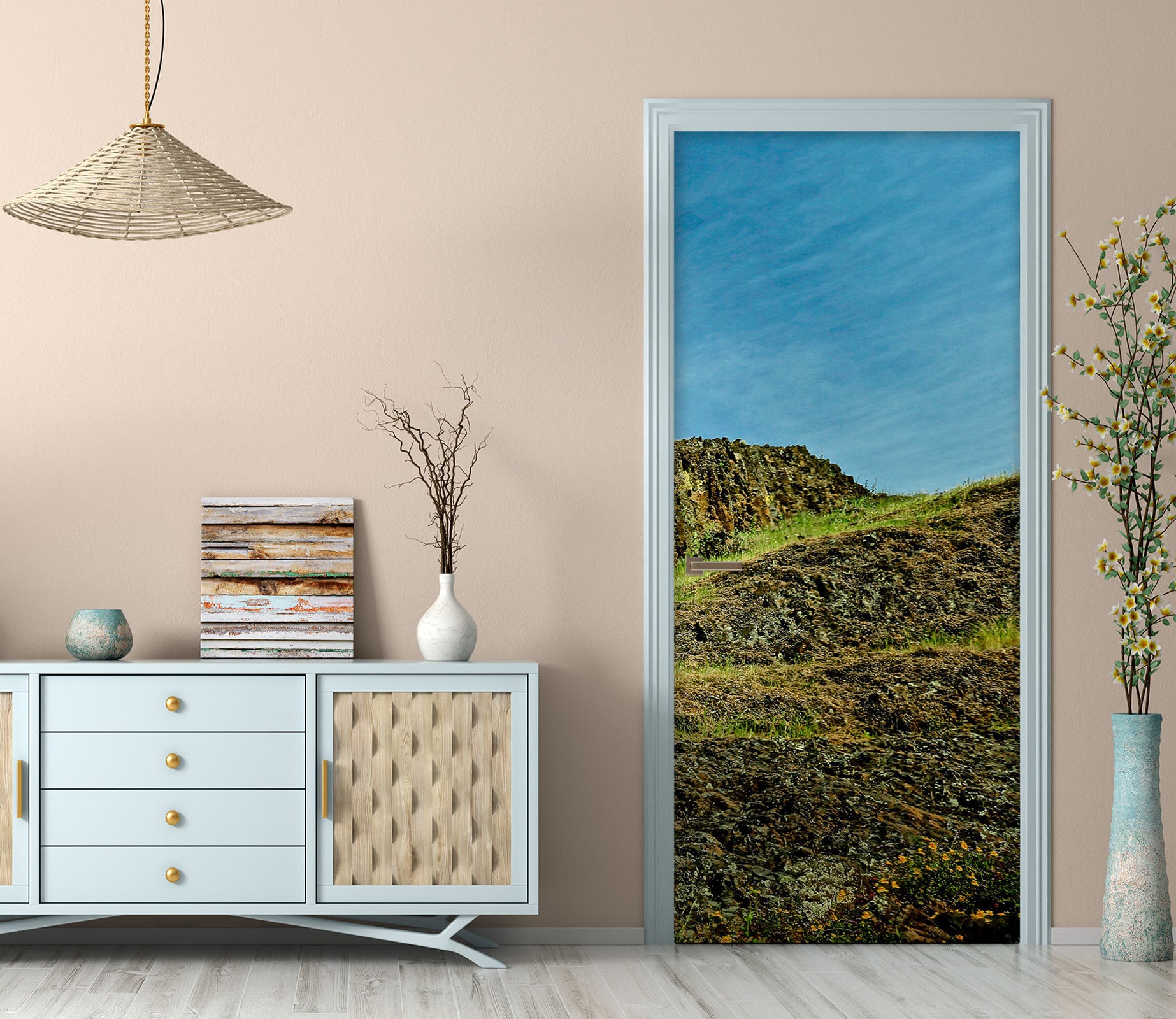 3D Lawn Hillside 11101 Kathy Barefield Door Mural