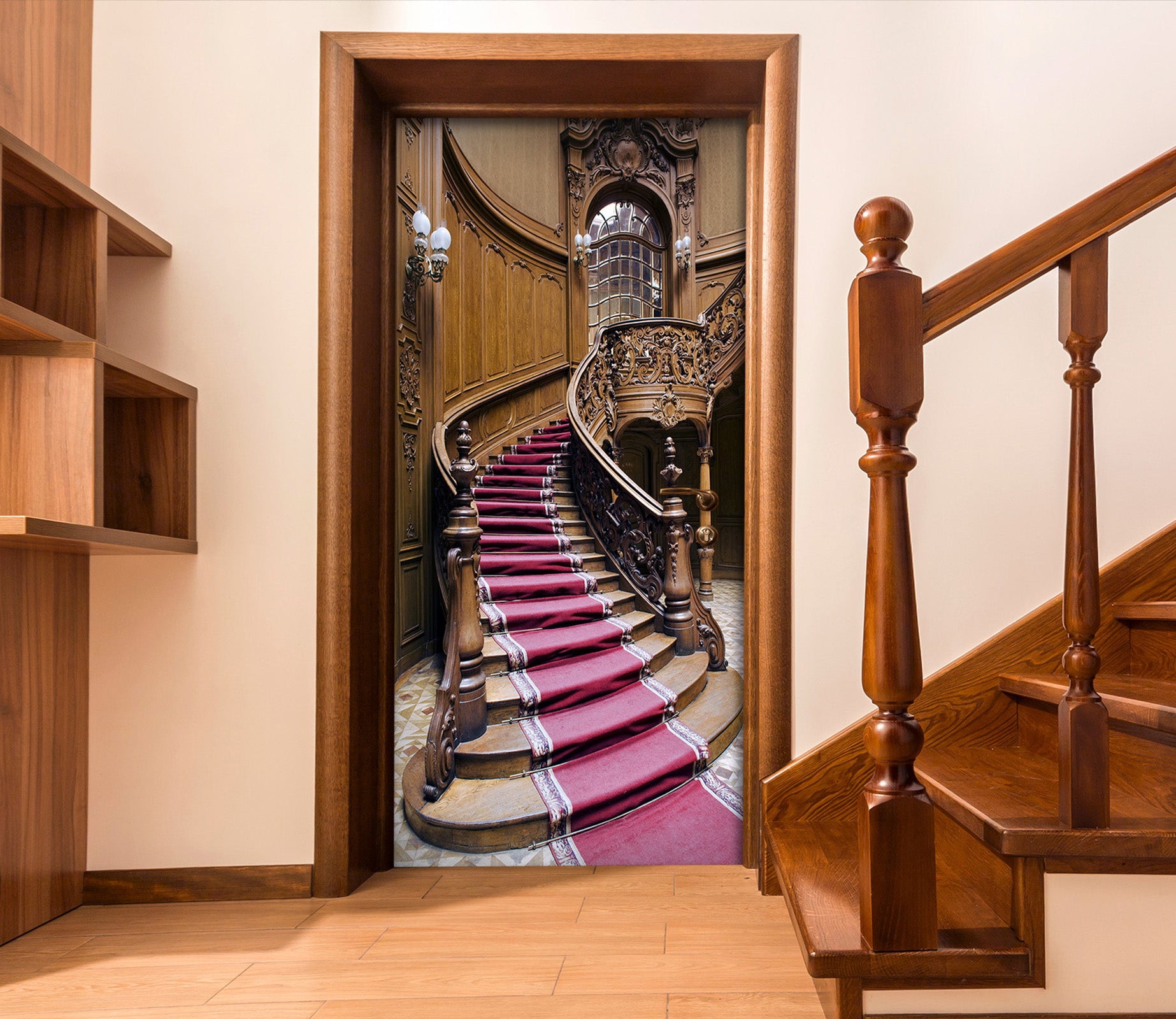 3D Stairs 22032 Door Mural