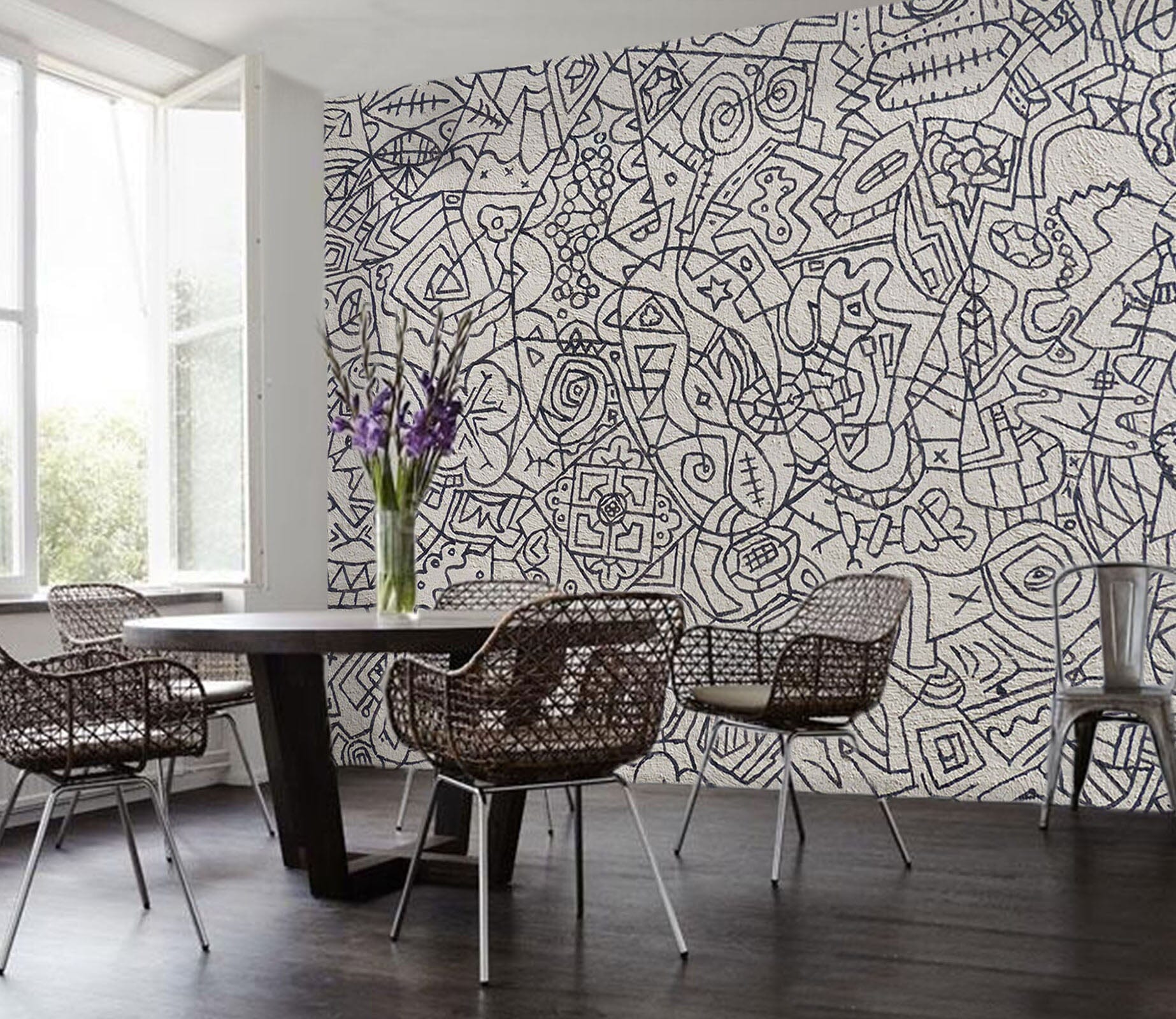 3D Graffiti Wall 026 Wall Murals Wallpaper AJ Wallpaper 2 