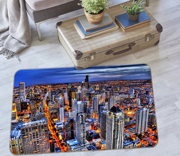 3D High-Rise Building 32021 Non Slip Rug Mat