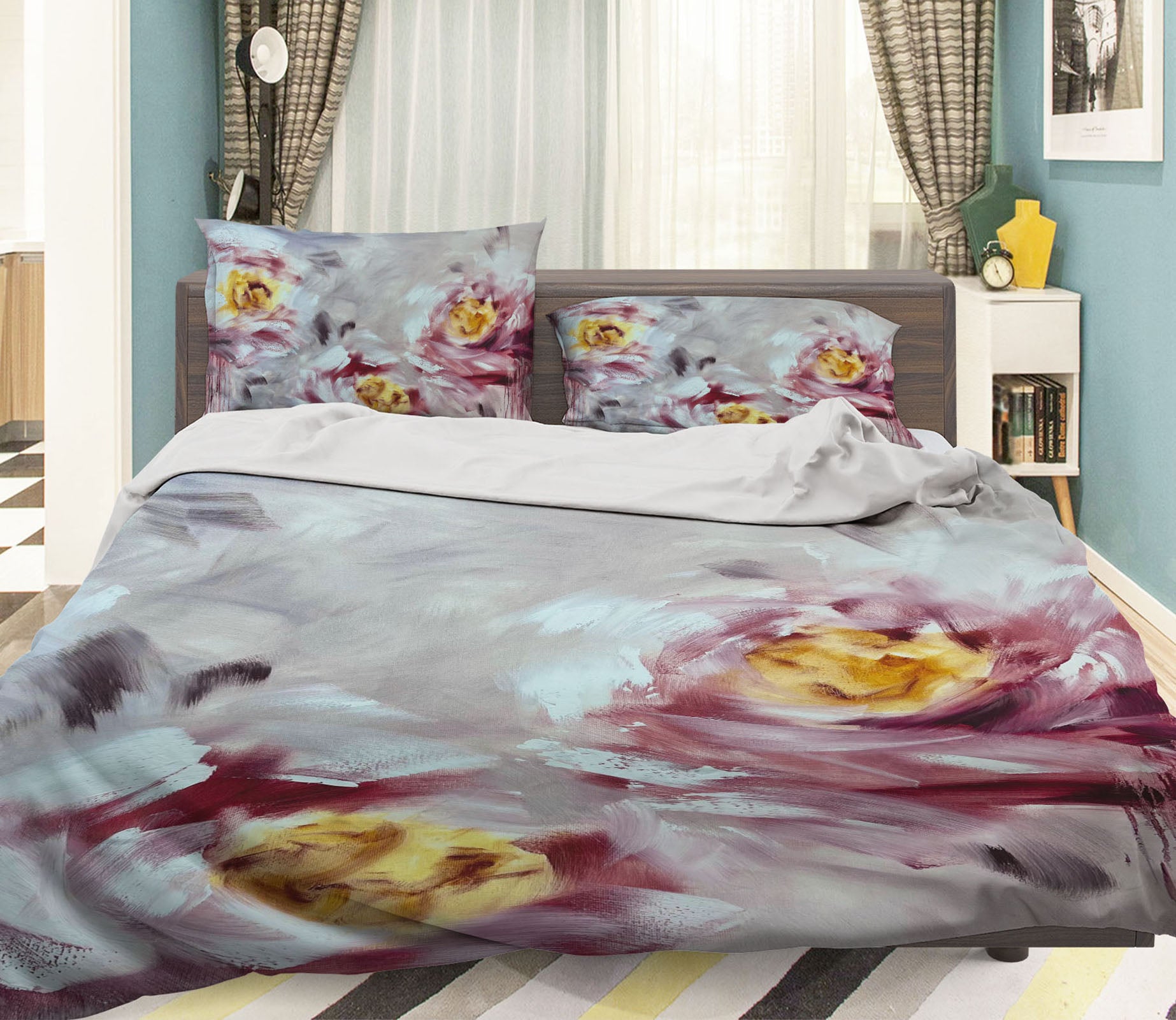 3D Painted Flowers 3134 Skromova Marina Bedding Bed Pillowcases Quilt Cover Duvet Cover