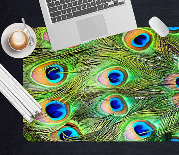 3D Peacock Feather 17165 Desk Mat