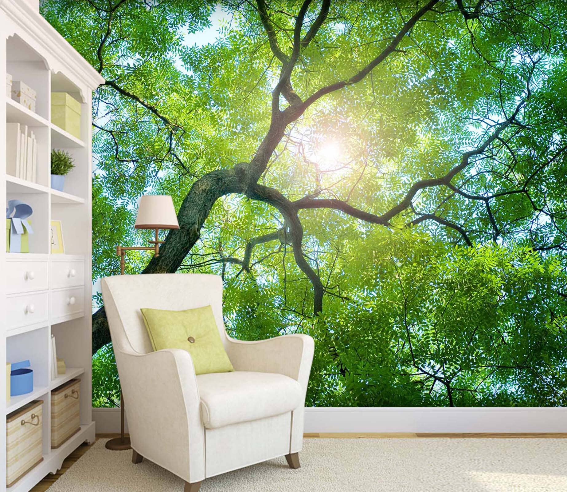 3D Sun Forest 116 Wall Murals Wallpaper AJ Wallpaper 2 