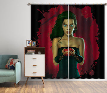 3D Blood Roses 013 Vincent Hie Curtain Curtains Drapes Curtains AJ Creativity Home 