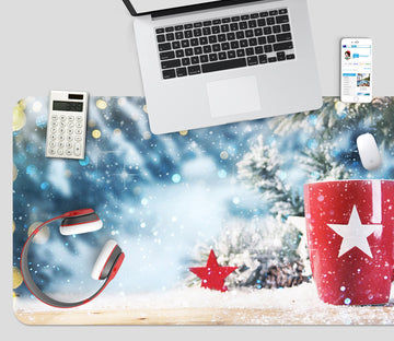 3D Snow Water Cup 51204 Christmas Desk Mat Xmas