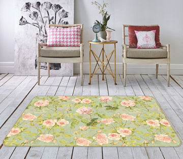 3D Pink Rose 142 Uta Naumann Rug Non Slip Rug Mat Mat AJ Creativity Home 