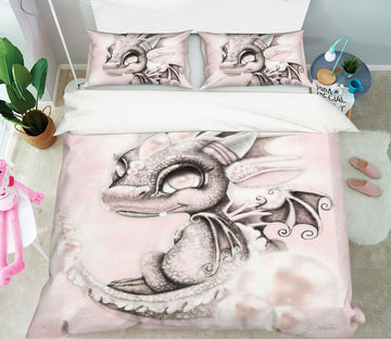 3D Gray Dragon 8560 Sheena Pike Bedding Bed Pillowcases Quilt Cover Duvet Cover