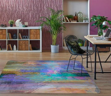 3D Blue Ink 129 Michael Tienhaara Rug Non Slip Rug Mat Mat AJ Creativity Home 