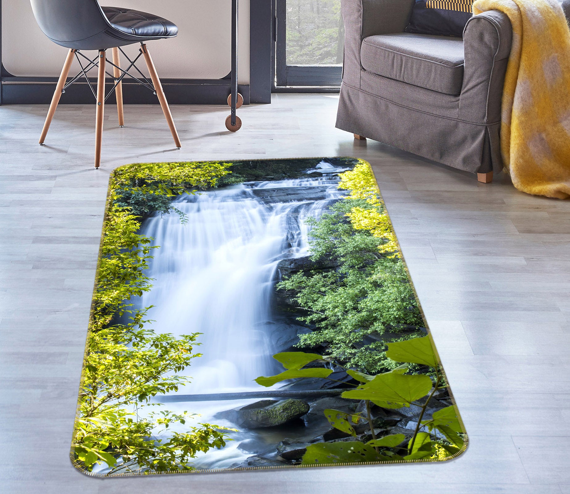 3D Waterfall 29233 Non Slip Rug Mat