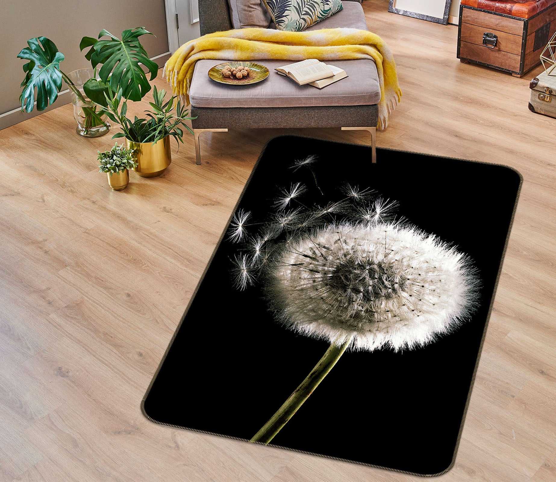 3D Dandelion 30231 Non Slip Rug Mat