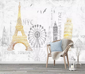 3D Lovely Tower 1272 Wall Murals Wallpaper AJ Wallpaper 2 