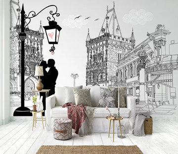 3D Street Couple 584 Wall Murals Wallpaper AJ Wallpaper 2 