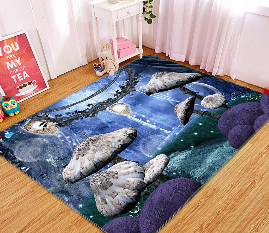 3D Mushroom 66071 Non Slip Rug Mat