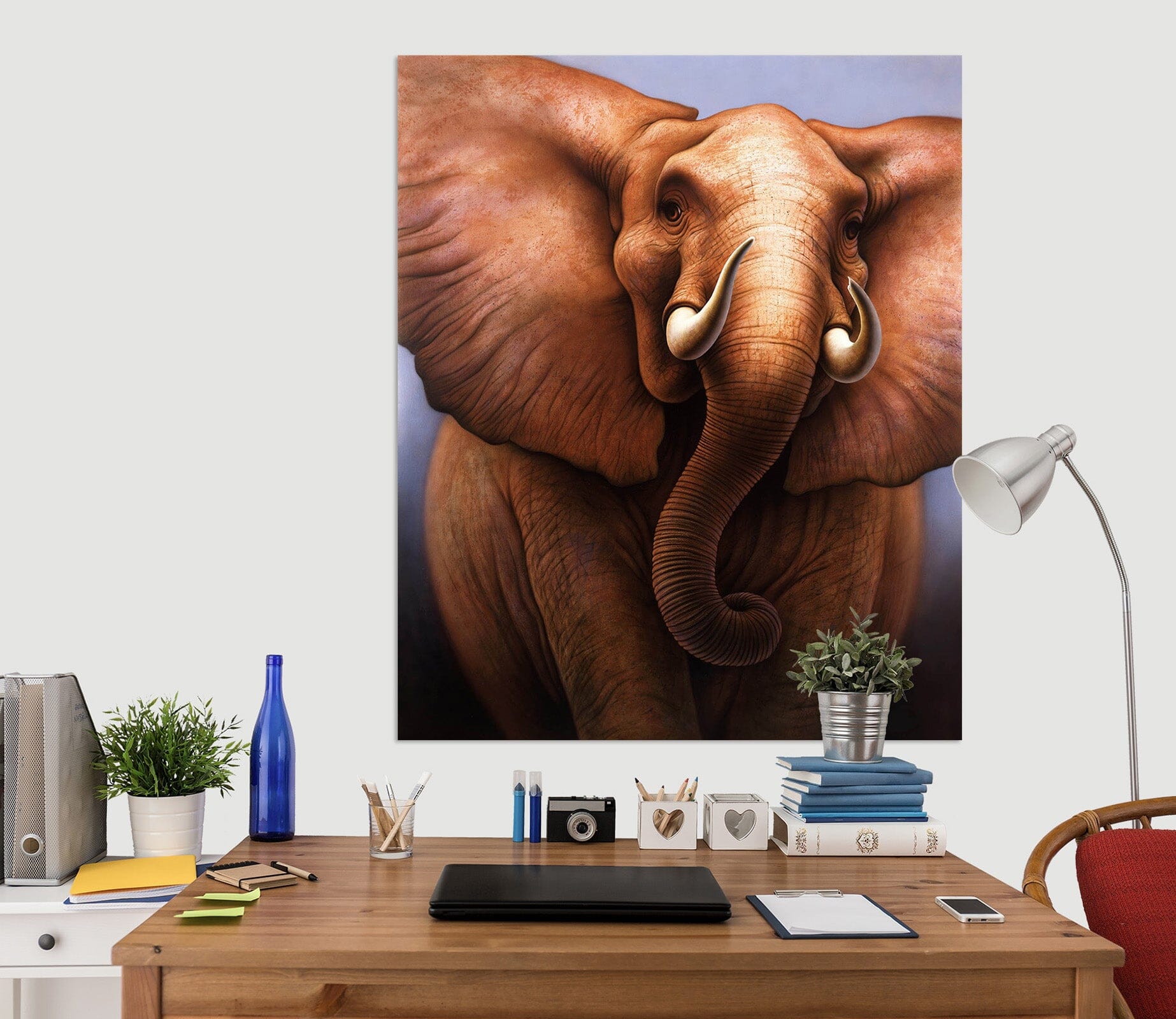 3D Elephant 033 Jerry LoFaro Wall Sticker Wallpaper AJ Wallpaper 2 