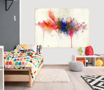 3D Color Ink Pattern 011 Anne Farrall Doyle Wall Sticker Wallpaper AJ Wallpaper 2 